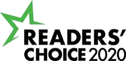 Readers' Choice 2020 award badge