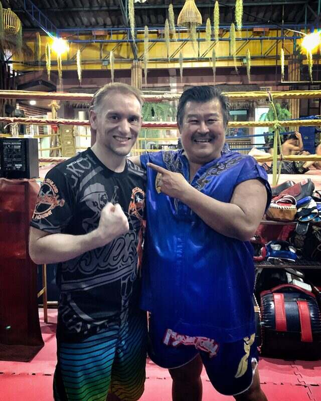 Show: Coach Jones with Master Toddy at his academy in Thailand